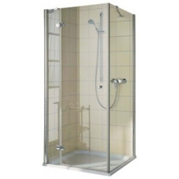 Боковая стенка, Kermi, Aska XP, шв 960*1290, серебристый глянцевый, цвет стекла-прозрачный, KermiCLEAN