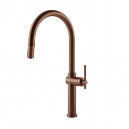 Смеситель для кухни, Gessi, Habito, цвет-Copper Brushed PVD
