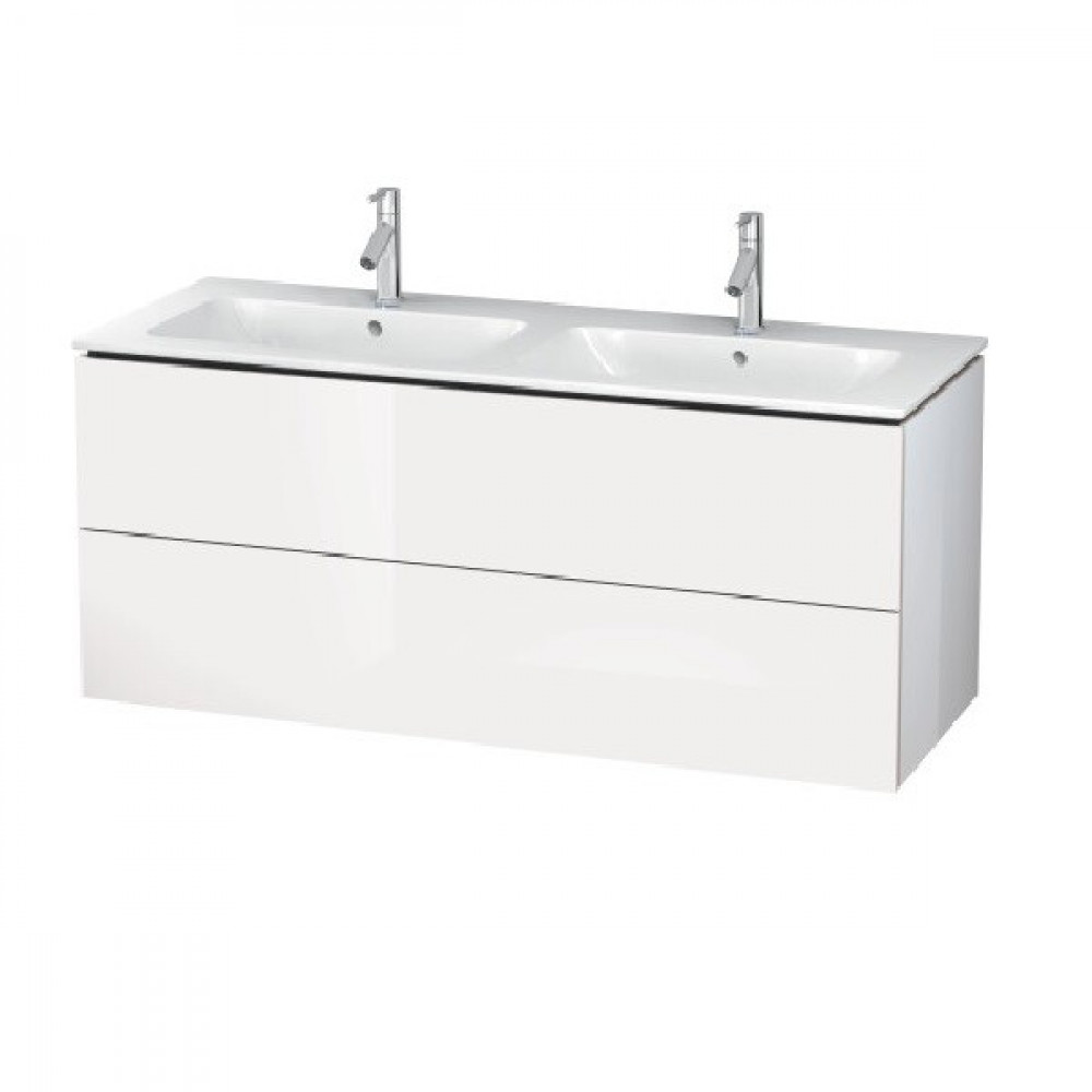 Тумба под раковину, Duravit, L-Cube, шгв 1290*481*550, раковина-необходимо заказать, цвет-белый глянцевый