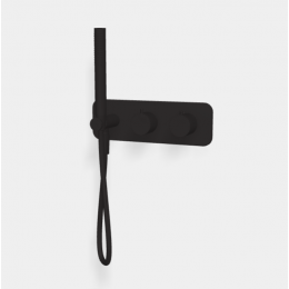 Смеситель для душа, Fima Carlo Frattini, Fimatherm, на 2 потребителя, цвет-черный матовый