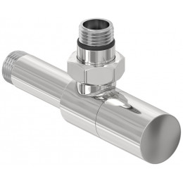 Вентиль, Сунержа, G 1/2" НР х G 1/2" НР, угловой, цилиндр, цвет-сталь (без покрытия)