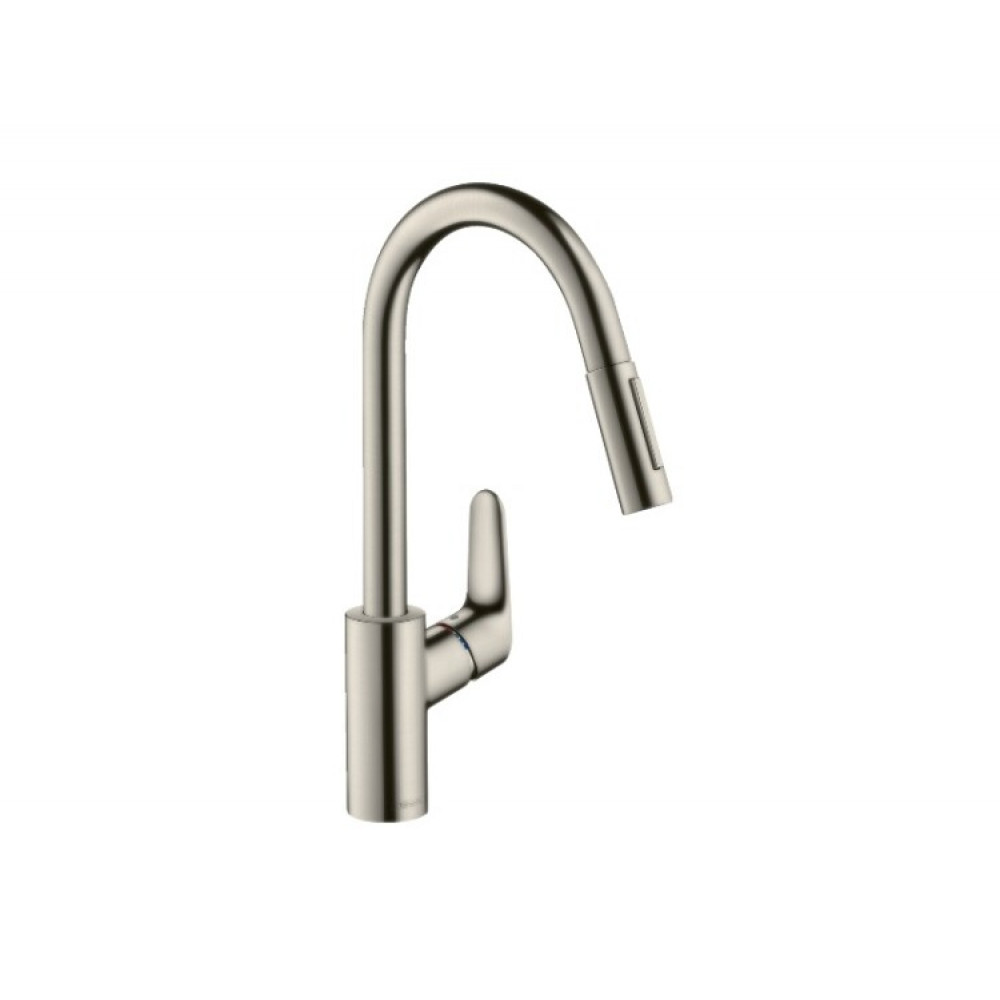 Смеситель для кухни, Hansgrohe, Focus M41, sBox, цвет-сталь