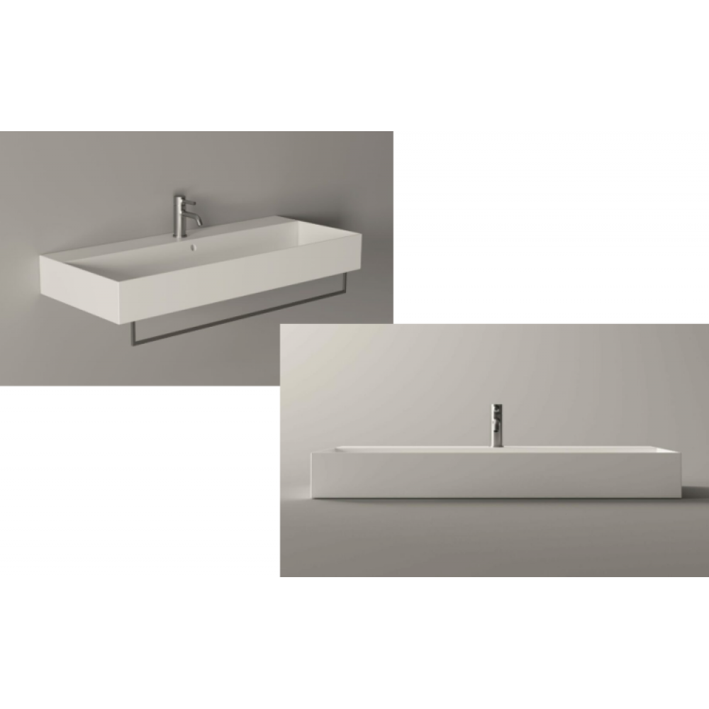 Раковина, Alice, Spy, шгв 1010*460*135, отверстия для смесителя-1, Aliglaze+, цвет-белый