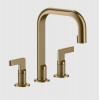 Смеситель для раковины, Gessi, Inciso, цвет-Warm Bronze Brushed PVD