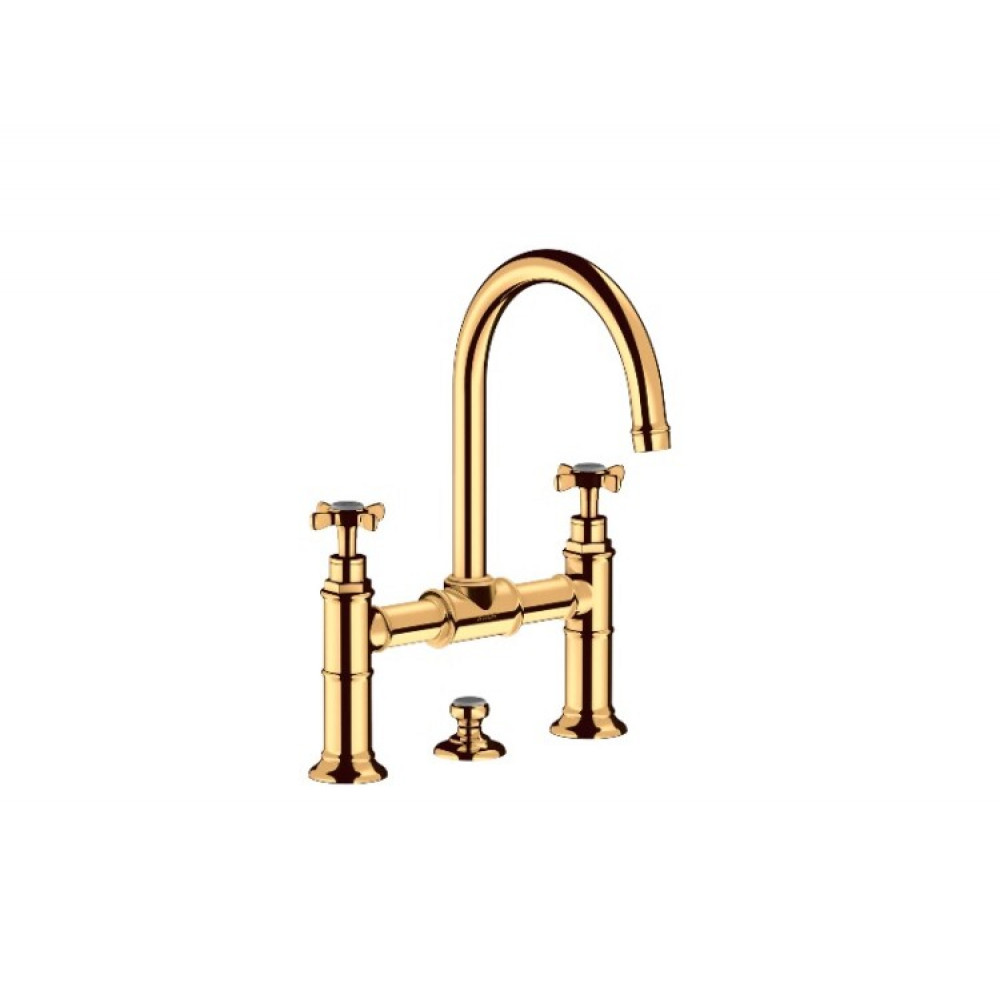Смеситель для раковины, Hansgrohe, Axor Montreux, цвет-шлифованное золото