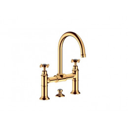 Смеситель для раковины, Hansgrohe, Axor Montreux, цвет-шлифованное золото