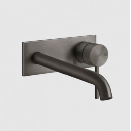 Смеситель для раковины, Gessi, 316 Intreccio, цвет-Black Metal Brushed PVD