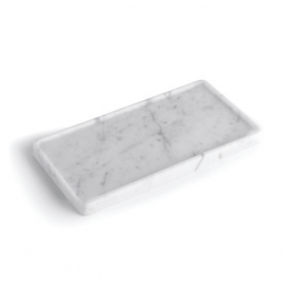 Лоток, Bertocci, Carrarino, плоский, настольный, шгв 240*120*20, цвет-белый мрамор