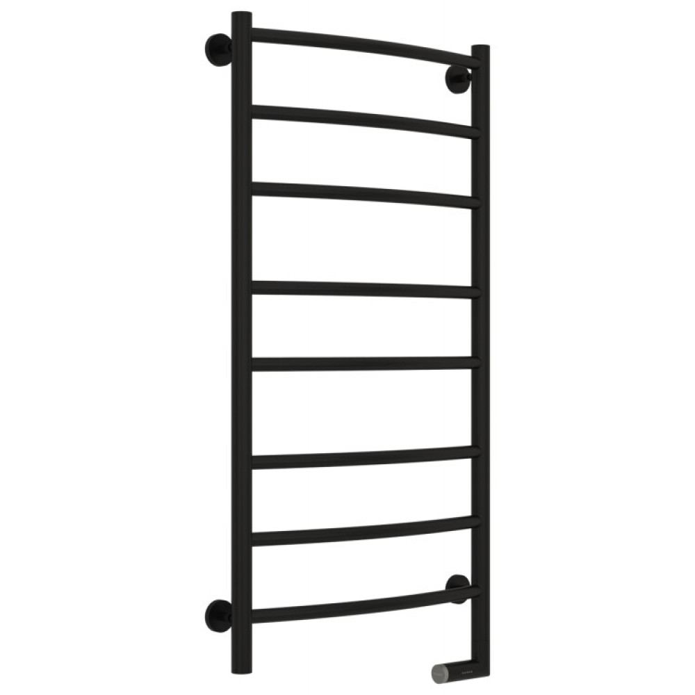 Полотенцесушитель, Сунержа, Галант 2.0, шгв 550*106-121*1062, нижнее справа, МЭМ, цвет-черный матовый