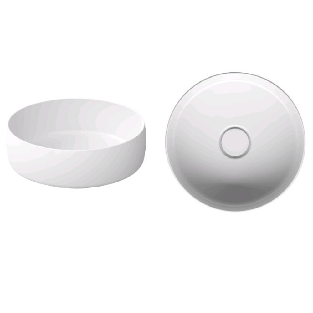 Раковина, Bette, BetteLiv, шгв 420*420*100, отверстия для смесителя-отсутствуют, BetteGlasur® Plus, цвет-белый