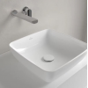 Раковина, Villeroy&Boch, Artis, шгв 410*410*130, отверстия для смесителя-отсутствуют, CeramicPlus, цвет-камень белый