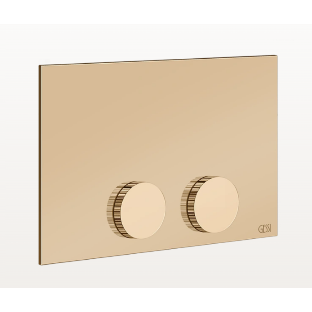 Клавиша смыва, Gessi, Ingranaggio, Tece (TeceProfil, TeceBox), для унитаза, шгв 215*12*145, цвет-Warm Bronze PVD (старый арт. 54641/735)