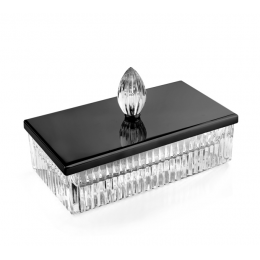 Контейнер для бумажных салфеток, 3SC, Elegance, настольный, шгв 230*125*70, цвет-никель черный матовый
