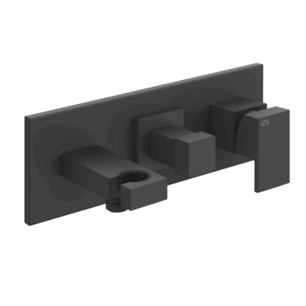 Смеситель для душа, Gessi, Rettangolo, на 2 потребителя, цвет-черный матовый (старый арт. 44910/299)