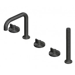 Смеситель для ванны и душа, Quadro design, Valvola01, цвет-золото черное