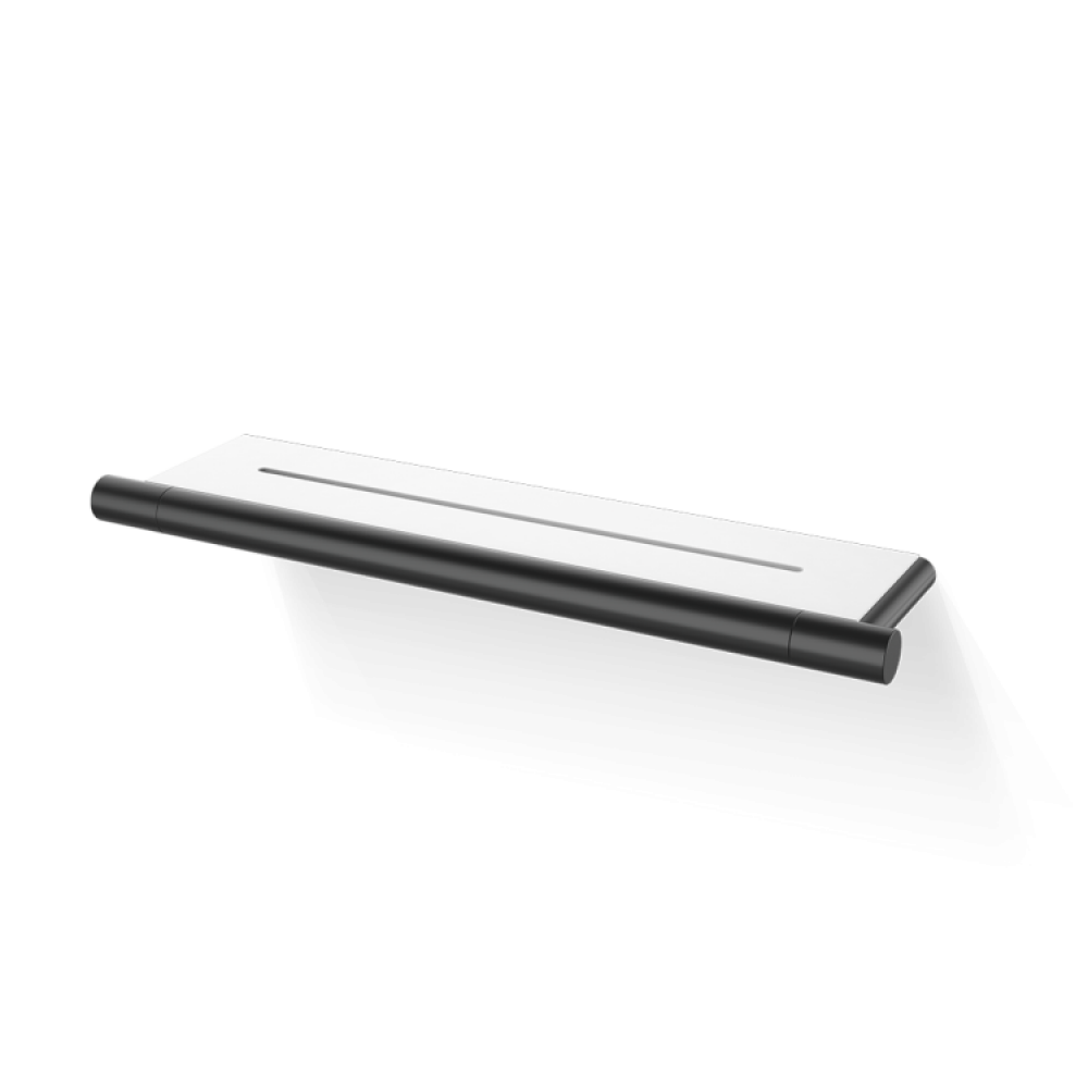 Полка, Decor Walther, Bar, DA, шгв 350*90*20, цвет-черный матовый/белый