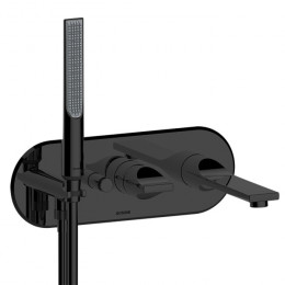 Смеситель для ванны и душа, Bossini, APICE, цвет-черный матовый