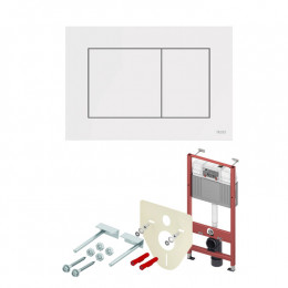 Инсталляция, TECE, TECEbase 2.0, назначение-для унитаза, шгв 500*150*1120, клавиша-TECEnow, цвет клавиши-белый матовый