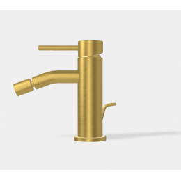 Смеситель для биде, Fima Carlo Frattini, Spillo Up, цвет-брашированное золото