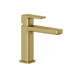 Смеситель для раковины, Kludi, Renon, цвет-золото брашированное