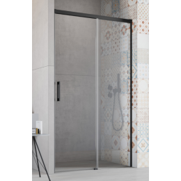 Дверь, Radaway, Idea DWJ, шв 1200*2005, петли-справа, черный матовый, цвет стекла-прозрачный, Easy Clean