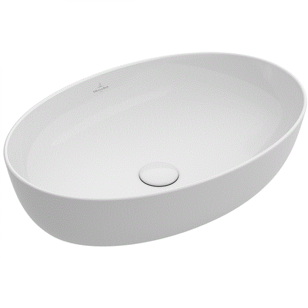 Раковина, Villeroy&Boch, Artis, шг 610*410, цвет-Bicolor Coal Black (BCT8)