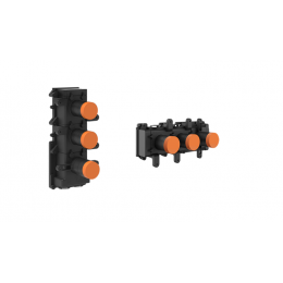 Внутренняя часть, Gessi, назначение-смеситель для душа термостатический на 2 независимых выхода, цвет-хром