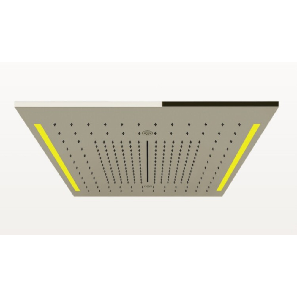 Накладная панель, Gessi, Colour, с подсветкой, шгв 500*500*12, цвет-Nickel PVD