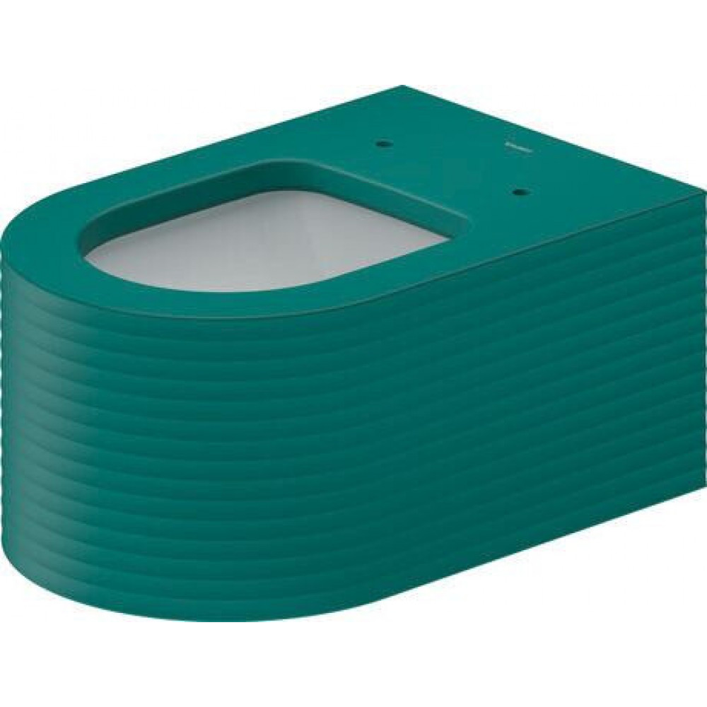 Унитаз, Duravit, Millio, Grooves, подвесной, шгв 380*570*400, цвет-Аквамарин матовый