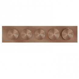 Смеситель для душа, Gessi, Origini, на 3 потребителя, цвет-Copper Brushed PVD