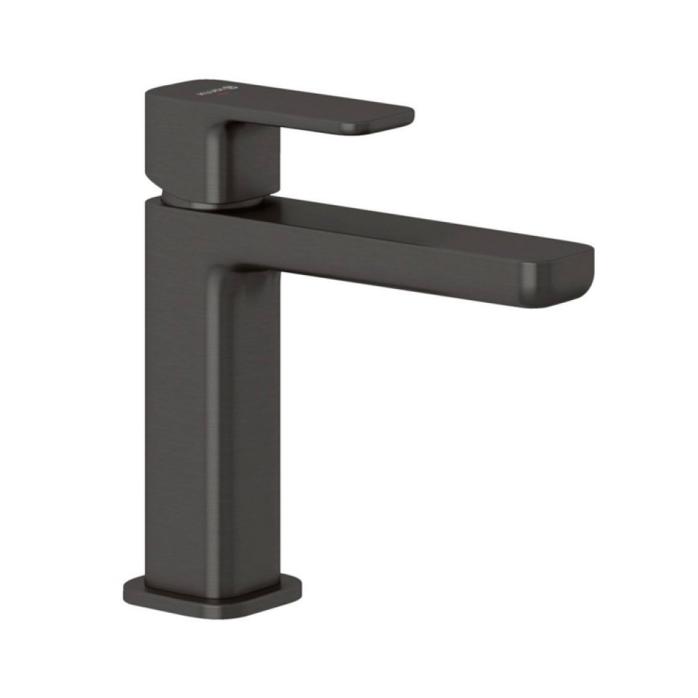 Смеситель для раковины, Kludi, Renon, цвет-сталь оружейная