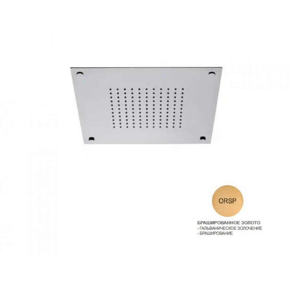 Верхний душ, MYDREAM Quadro, 320*320, цвет-золото брашированное (ст.арт. 23004X-ORSP)