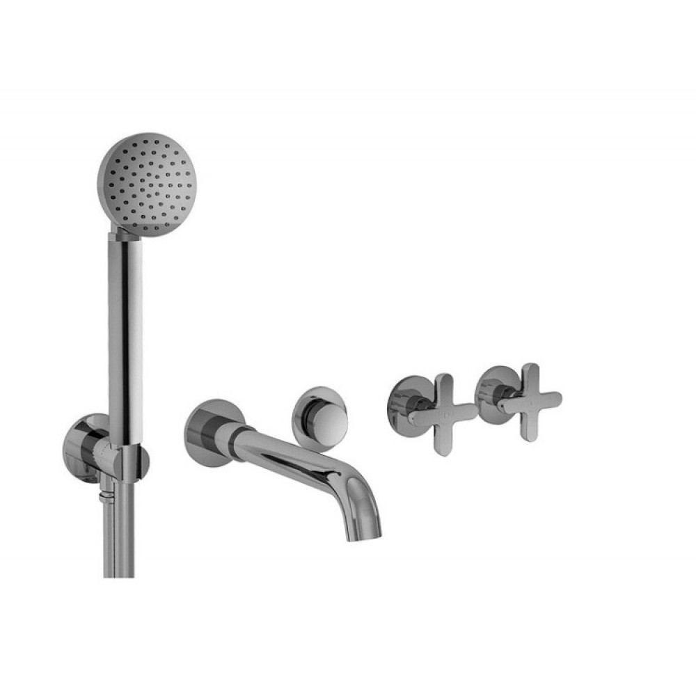 Смеситель для ванны и душа, Fantini, Icona Classic, цвет-Matt Gun Metal PVD