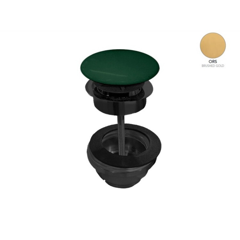 Донный клапан, Scarabeo, для раковин, 1 1/4", цвет-Brushed Gold/Musk