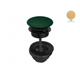 Донный клапан, Scarabeo, для раковин, 1 1/4", цвет-Brushed Gold/Musk