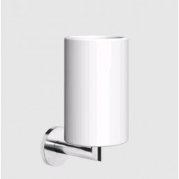 Стакан, Gessi, шгв 75*107*172, цвет-белый/хром