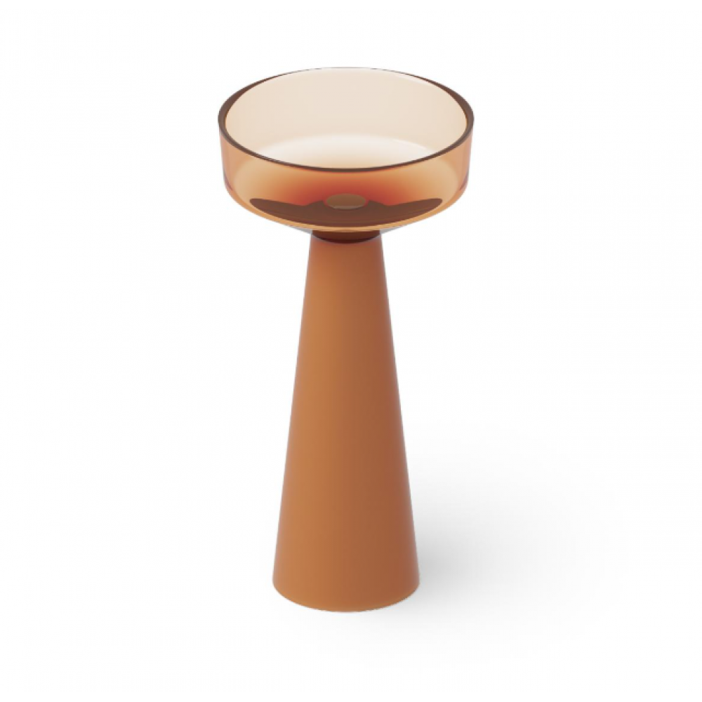 Раковина, DEA Design, Pedestal Basin, шгв 425*425*850, отверстия для смесителя-отсутствуют, цвет-Sunset