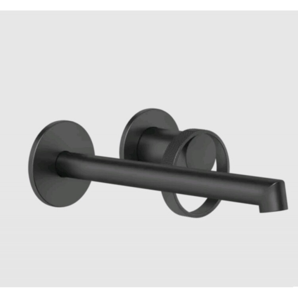 Смеситель для раковины, Gessi, Anello, цвет-черный матовый