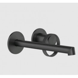 Смеситель для раковины, Gessi, Anello, цвет-черный матовый