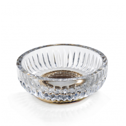 Мыльница, 3SC, Elegance, шв 115*40, цвет-прозрачный хрусталь/латунь сатинированная матовая