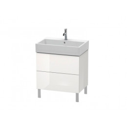 Тумба под раковину, Duravit, L-Cube, шгв 684*459*582, раковина-необходимо заказать, цвет-белый глянцевый