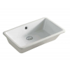 Раковина, Artceram, Gea, шгв 530*345*130, отверстия для смесителя-отсутствуют, цвет-белый глянцевый