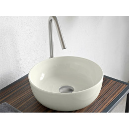 Раковина, Scarabeo, Glam, шгв 330*330*125, отверстия для смесителя-отсутствуют, цвет-Pearl