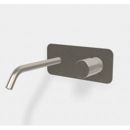 Смеситель для раковины, Fima Carlo Frattini, Spillo Tech, V COLLECTION, цвет-никель брашированный