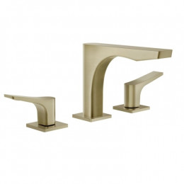 Смеситель для раковины, Gessi, Rilievo, цвет-Brushed Brass PVD