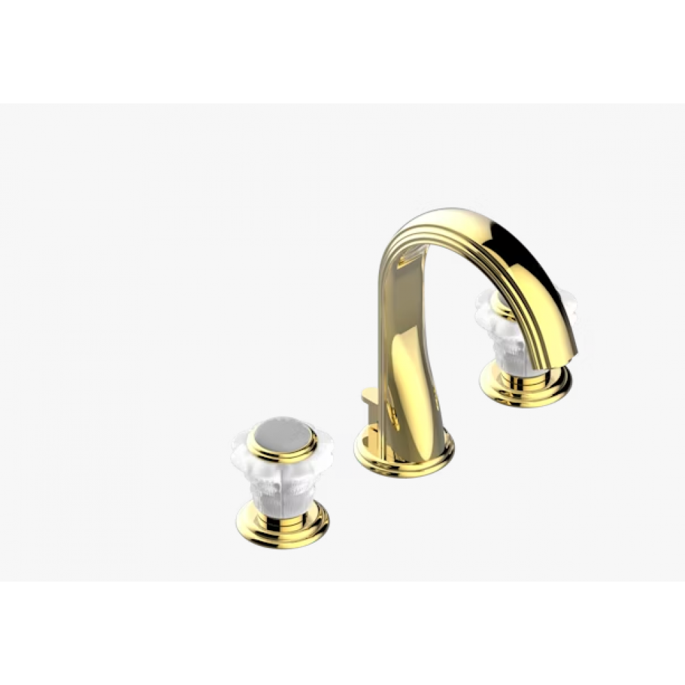 Смеситель для раковины, THG, Dahlia, для мрамора, цвет-золото светлое