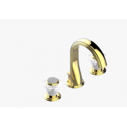 Смеситель для раковины, THG, Dahlia, для мрамора, цвет-золото светлое