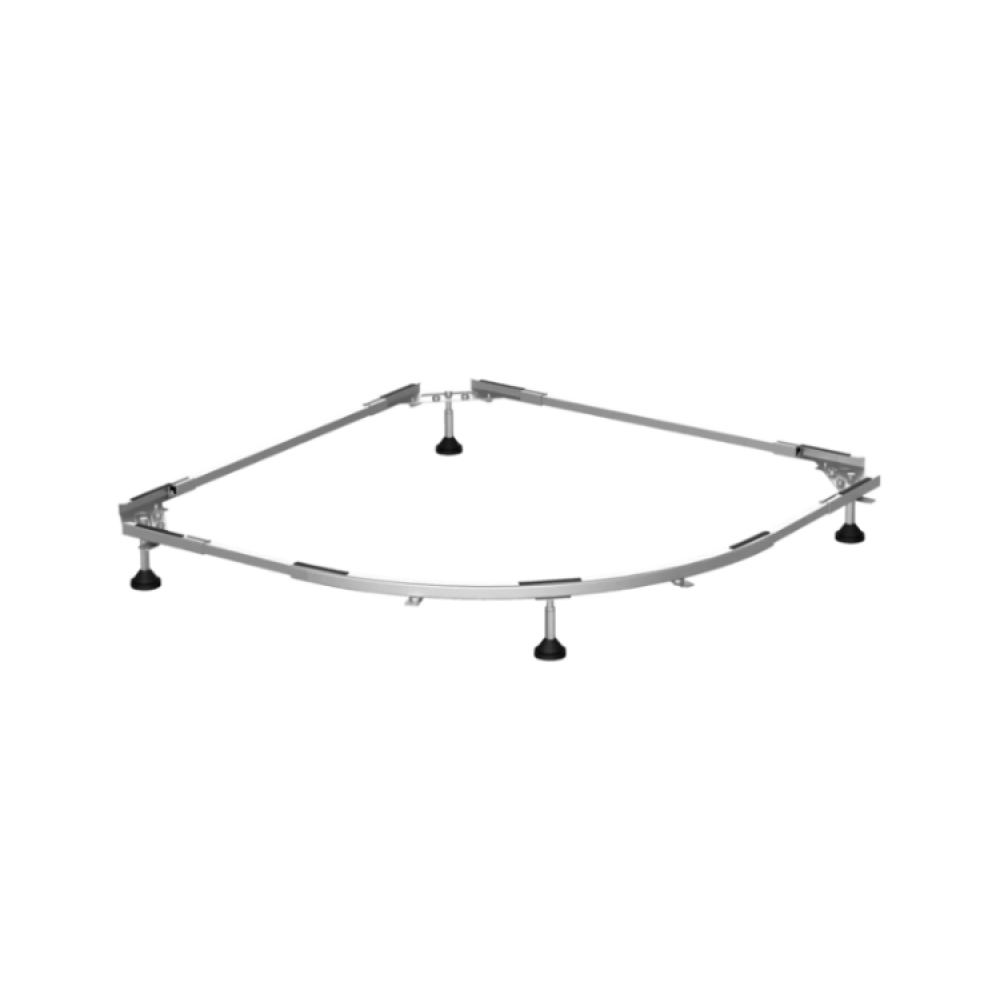 Ножки для душевого поддона, Bette, шг-1000*1000 мм, хром/черный