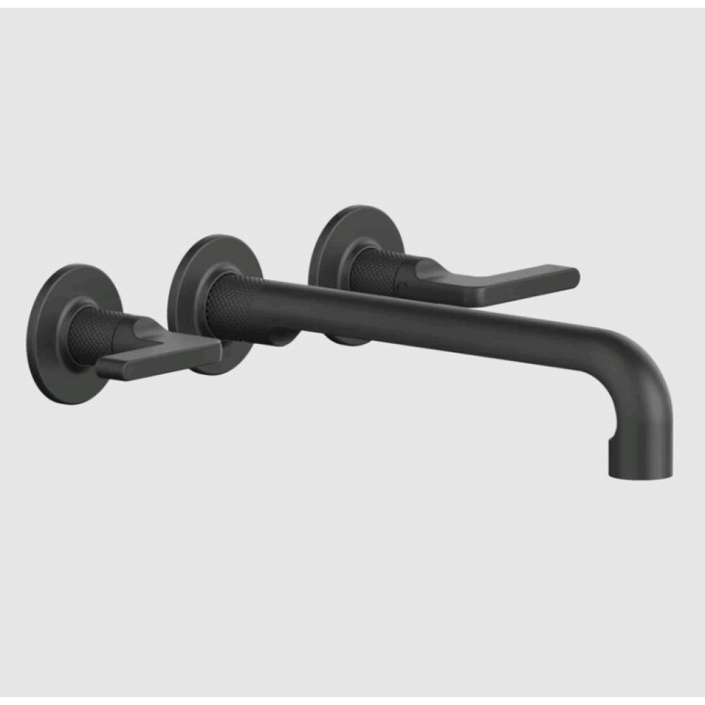 Смеситель для раковины, Gessi, Inciso, цвет-черный матовый