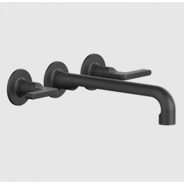 Смеситель для раковины, Gessi, Inciso, цвет-черный матовый